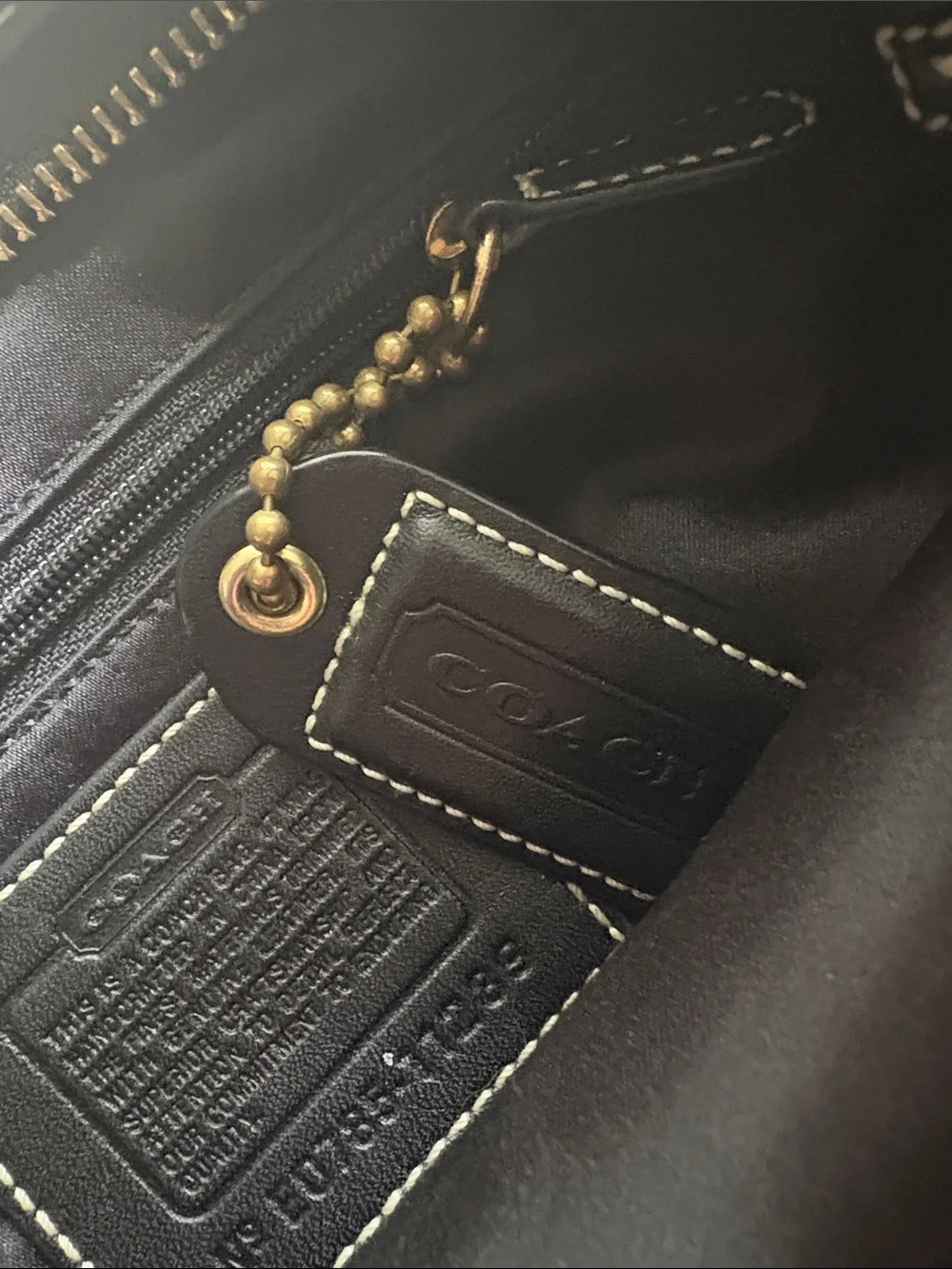 🖤🔥AUTHENTIC VTG COACH Women's Black Logo-Pattern Shoulder Bag